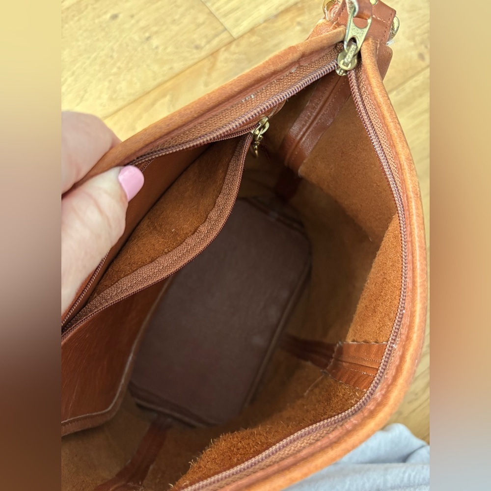 Vintage coach leather crossbody saddle bag 80’s - Picture 6 of 7